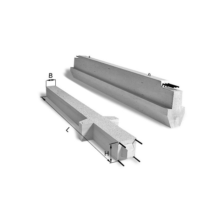 Ригель железобетонный 1РЖ 8-52-145 АтV